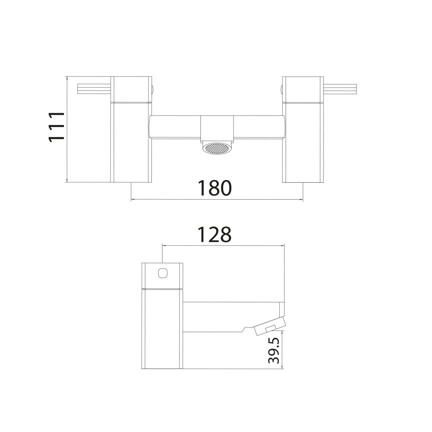 Forme Bath Filler Tap