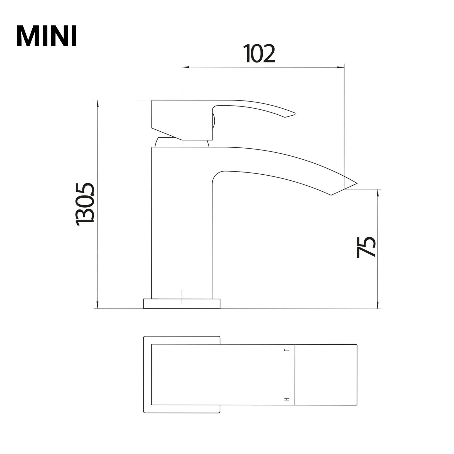 Descent Mono Basin Mixer Tap