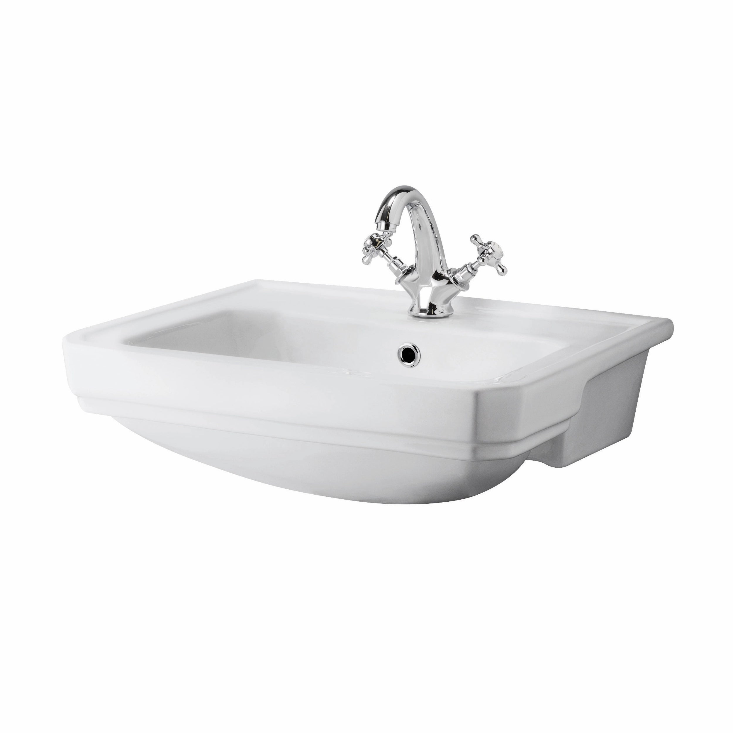 Traditional Semi Recessed Basin Sink