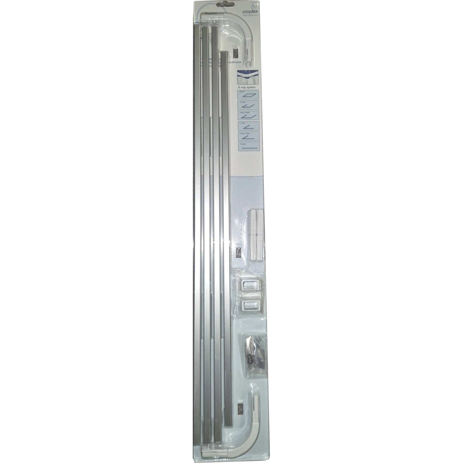 Croydex 6 Way Modular Shower Curtain Rail