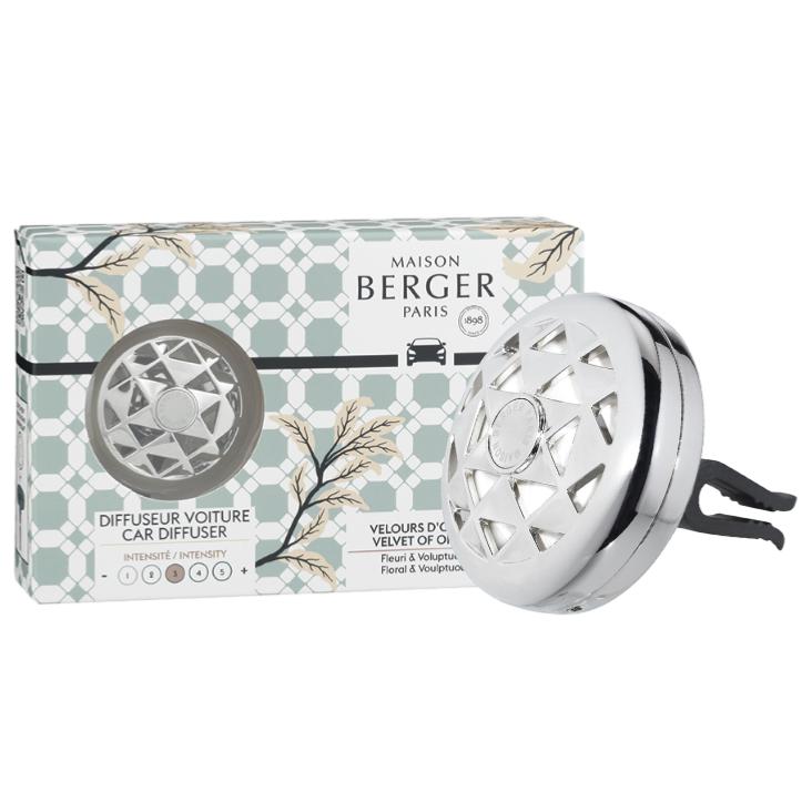 Adagio Silver Car Diffuser Gift Set