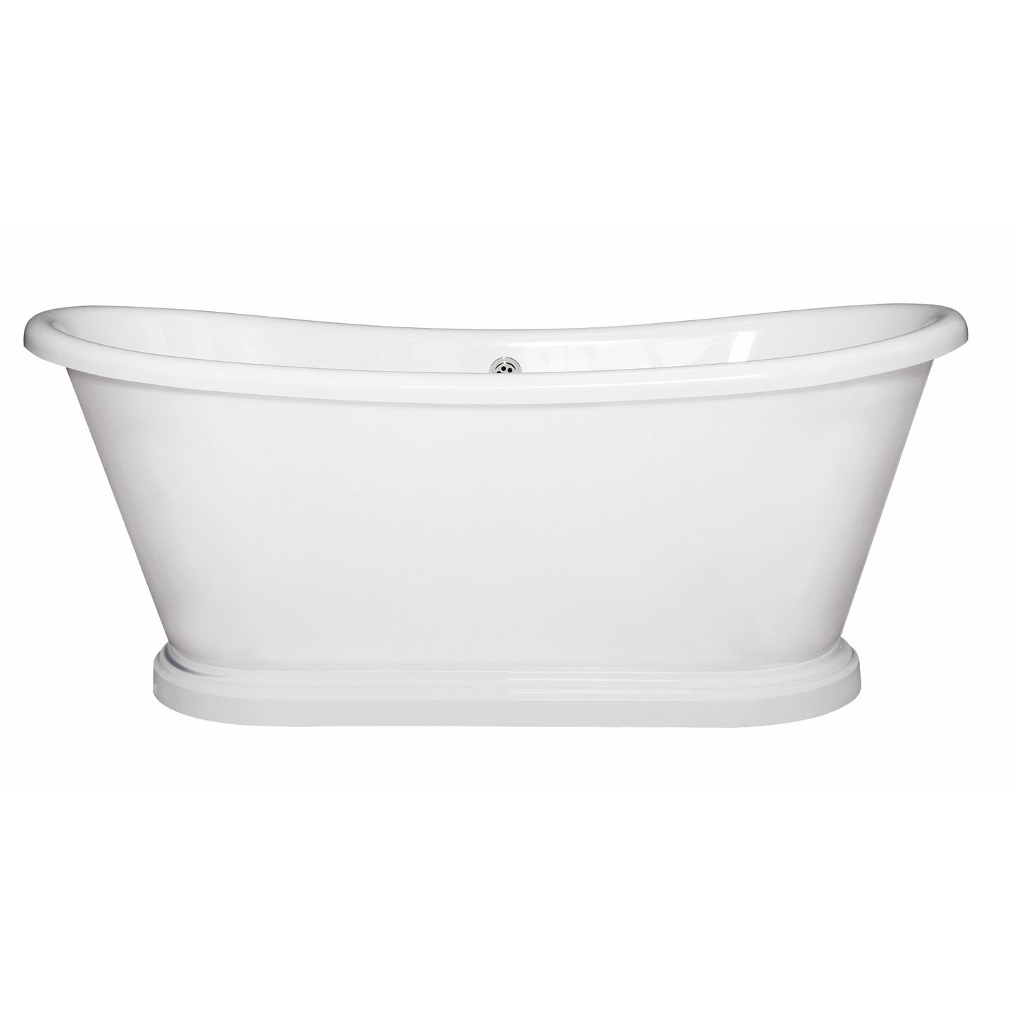 Boat White Doubled Ended Acrylic Freestanding Bath