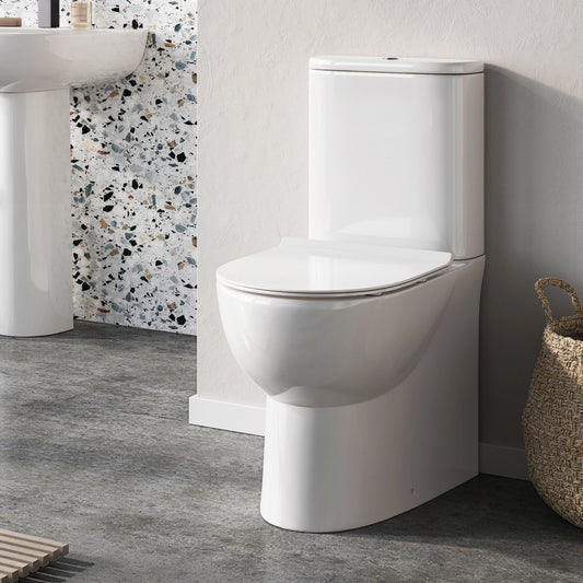 Belini Rimless Closed Back Scudo WC Toilet with Soft Close Seat Option
