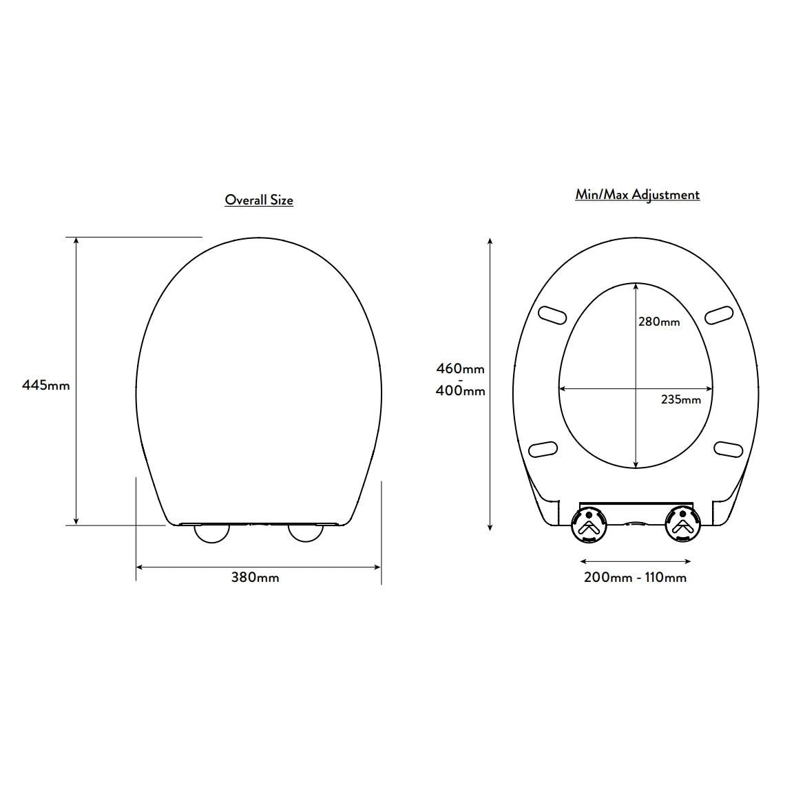 Croydex FLEXI-FIX™ Constance Toilet Seat