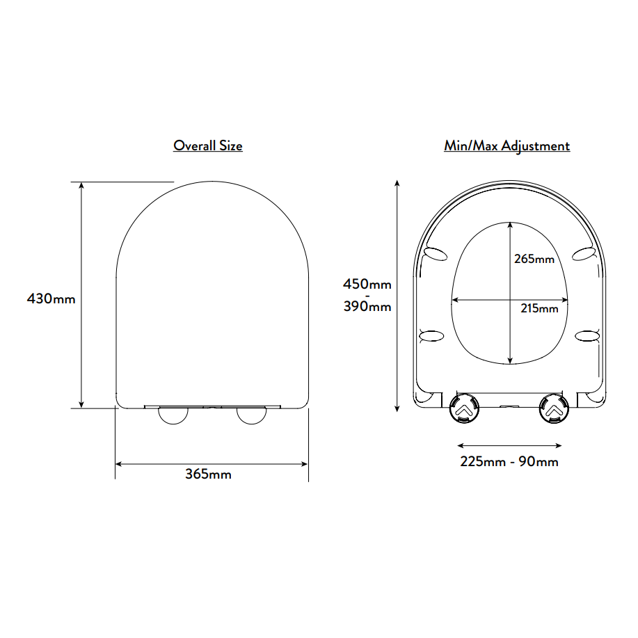 Croydex FLEXI-FIX™ Eyre Toilet Seat