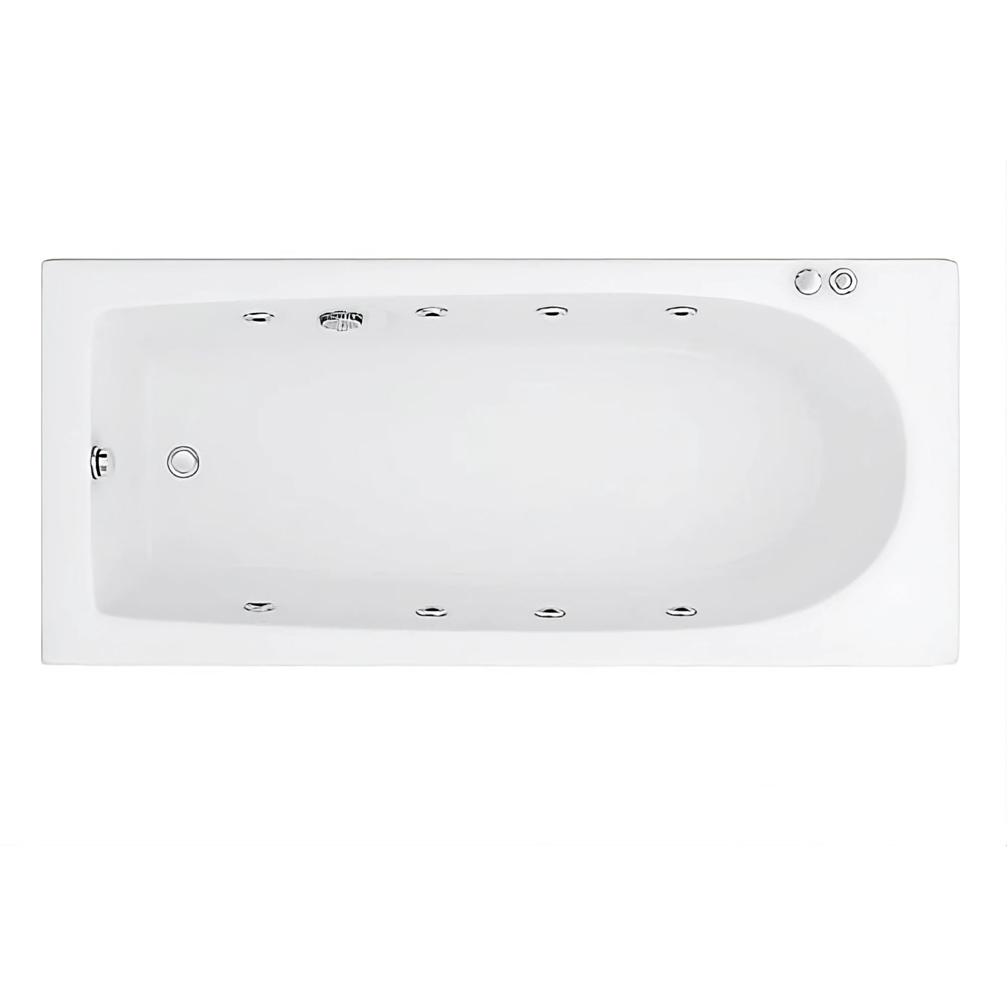 Intro Single Ended Whirlpool Straight Bath 1700mm x 700mm