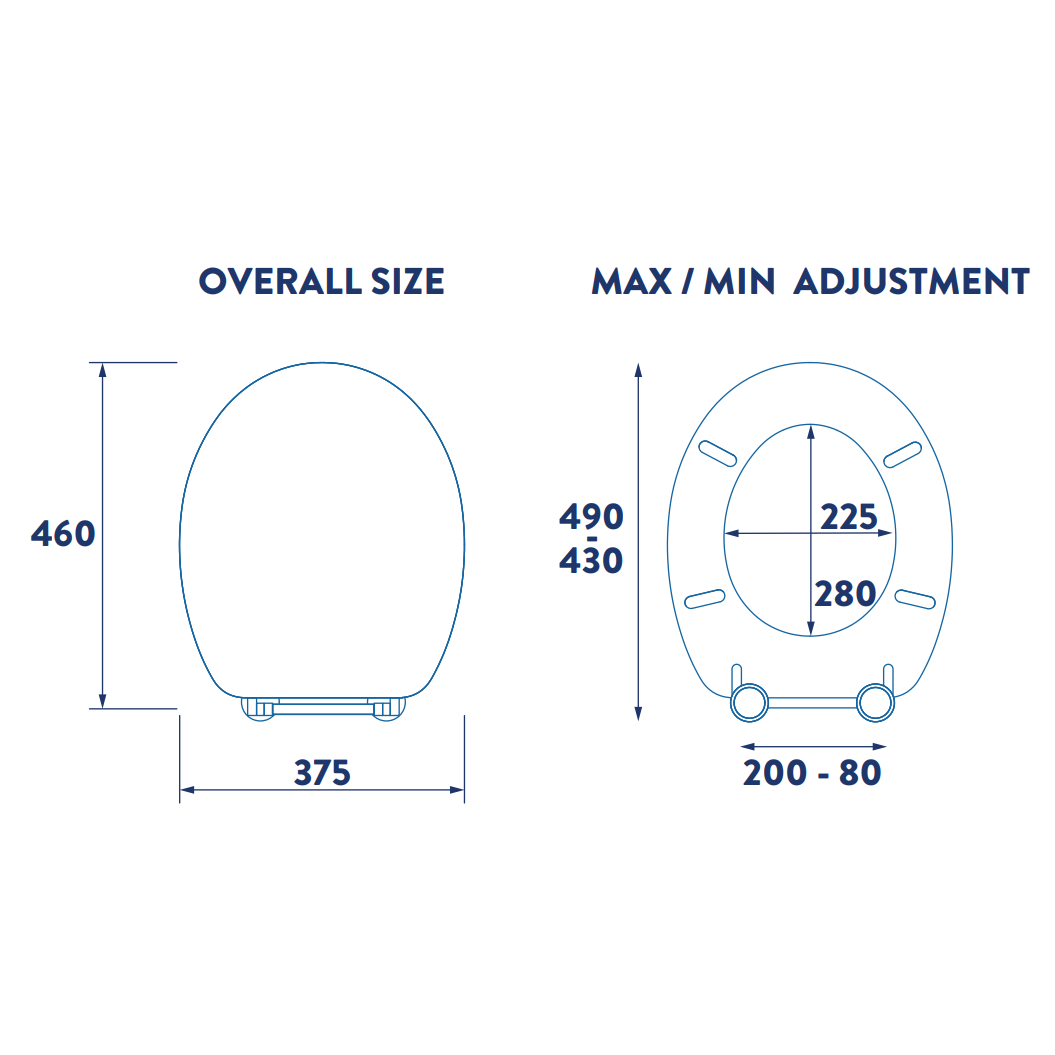 Croydex FLEXI-FIX™ Montoro Toilet Seat