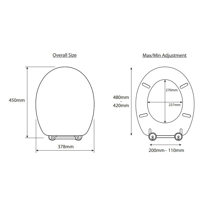 Croydex FLEXI-FIX™ Ontario Toilet Seat