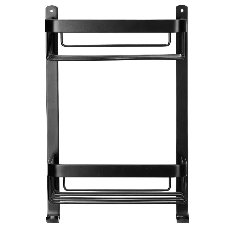 Croydex Premium Large Matt Black Two Tier Basket