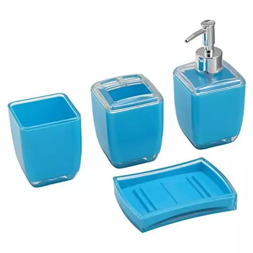 Square 4 Piece Bathroom Accessory Set