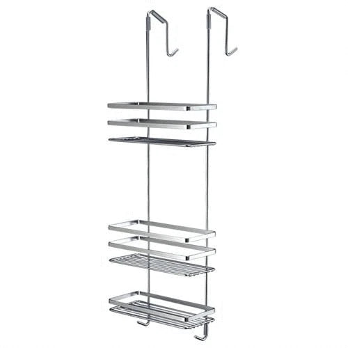 Chrome Tidy Cubicle 3 Tier Stainless Steel Wire Basket Euroshowers