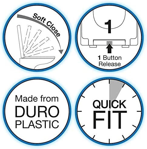 Rainbow Soft Close Quick Release Toilet Seat