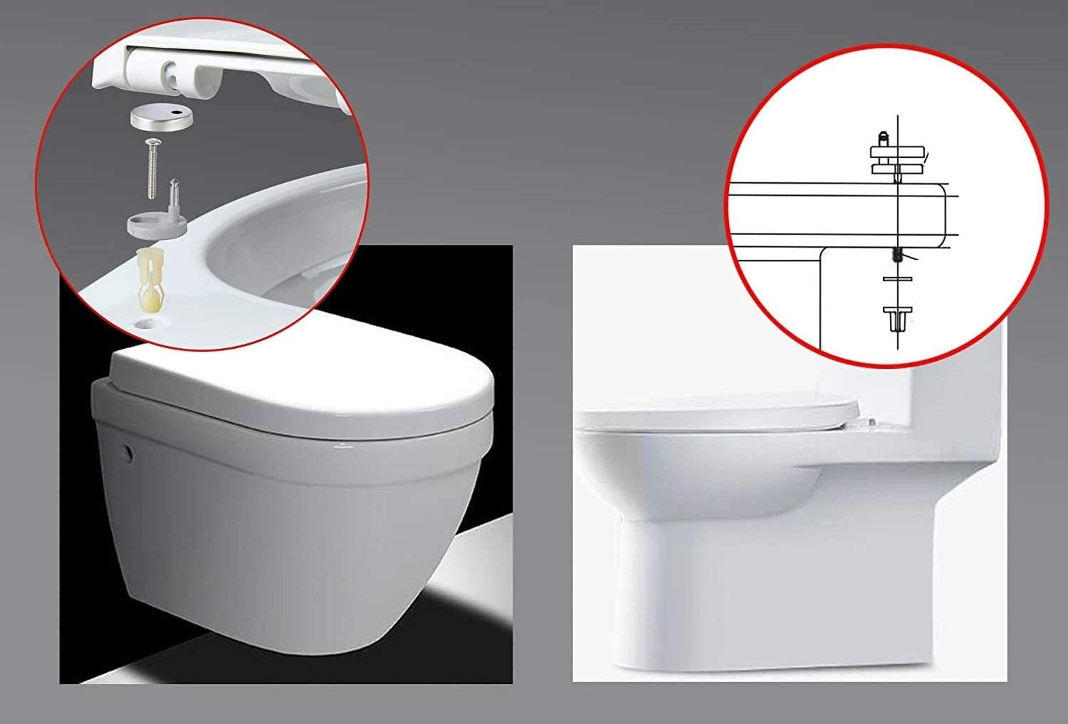 Rainbow Soft Close Quick Release Toilet Seat