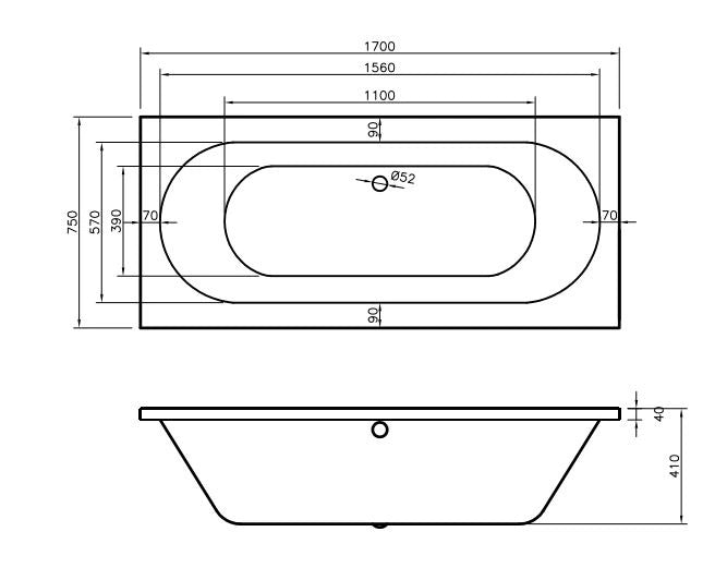 Braemar Double Ended Bath