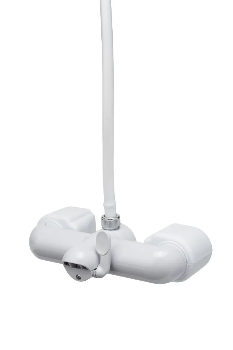 Croydex White Bath Shower Mixer Set