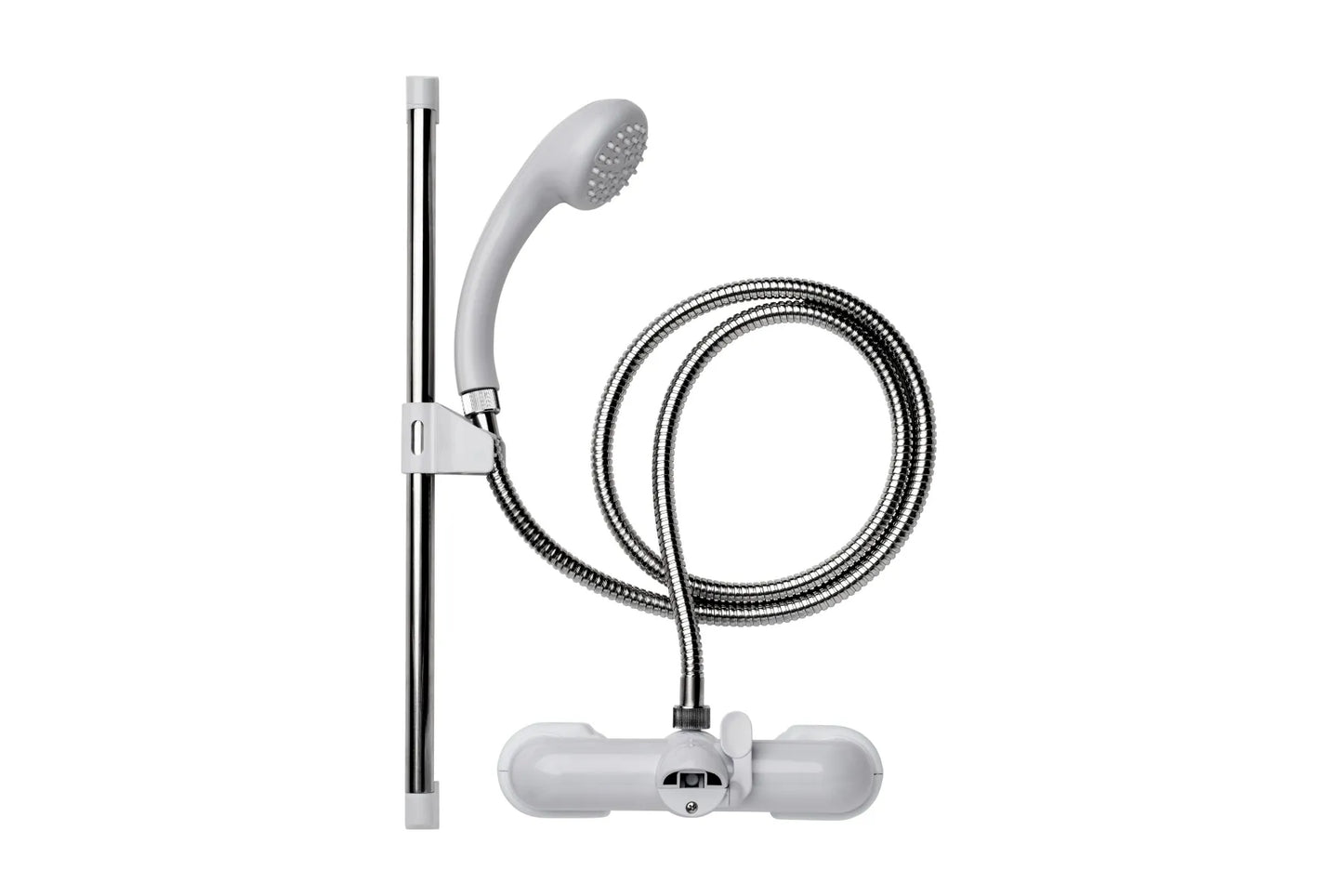 Croydex White Chrome Bath Shower Mixer Set