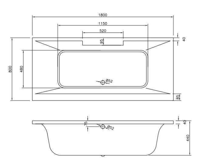 Iona Double Ended Bath