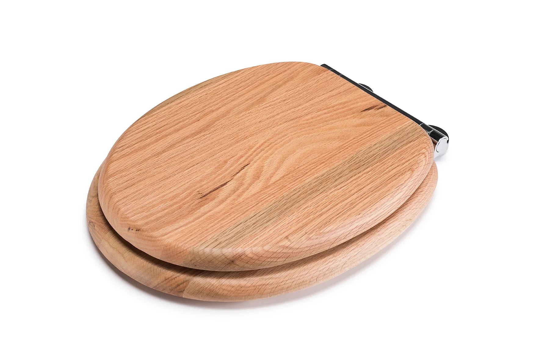 Round wood shop toilet seat