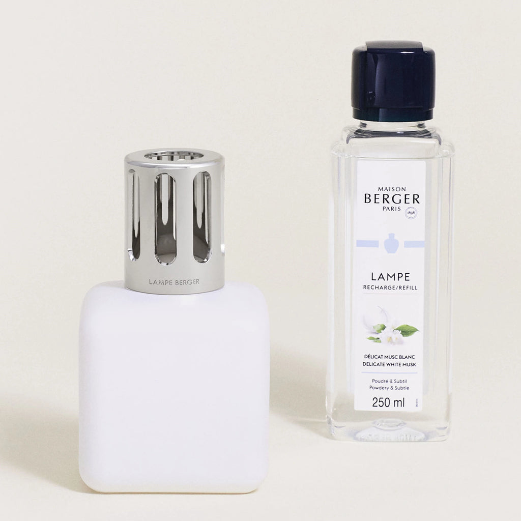 Ice Cube Frosted Cube Delicate White Musk Lamp Berger Gift Pack