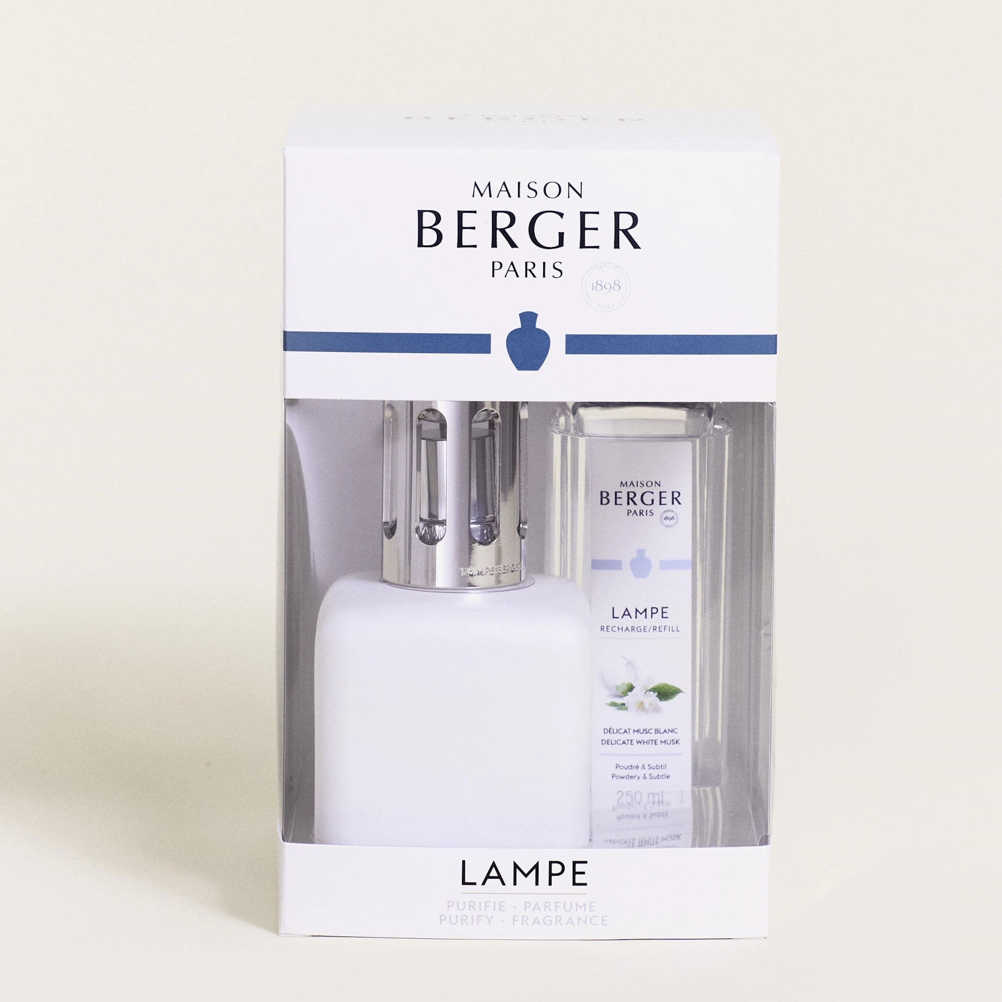Ice Cube Frosted Cube Delicate White Musk Lamp Berger Gift Pack