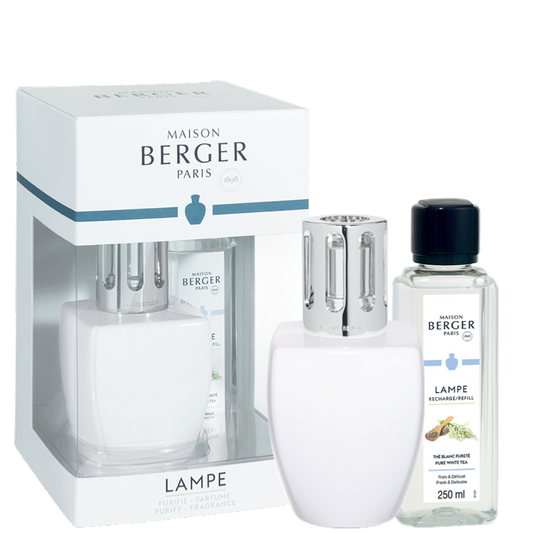 June White Lamp Berger Pure White Tea Gift Pack