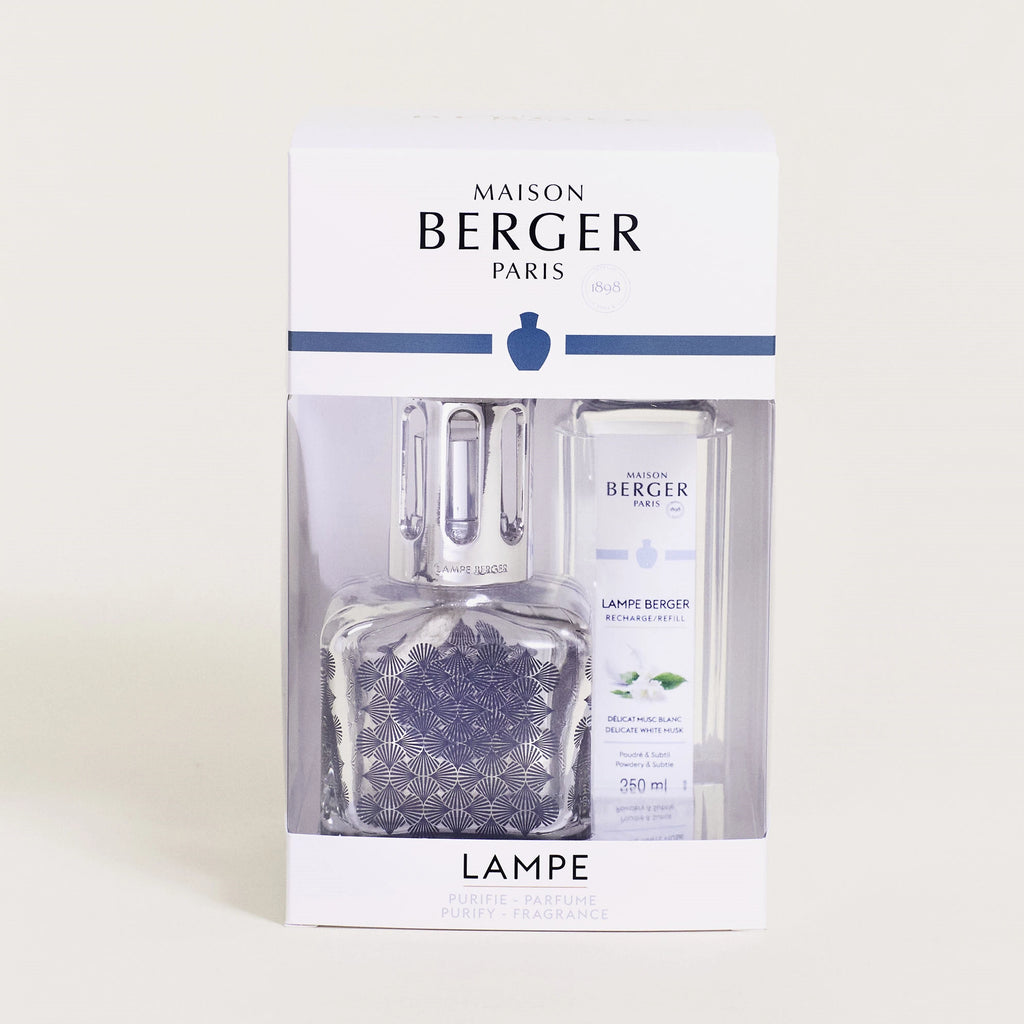 Ginkgo Ice Cube Lampe Berger Delicate White Musk Gift Set