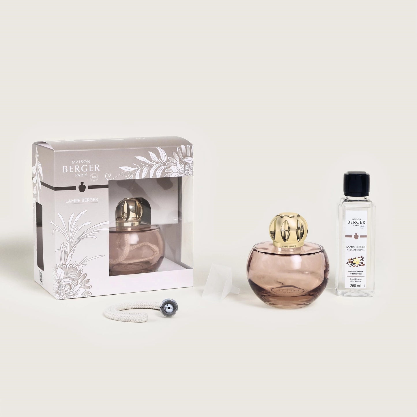 Holly Nude Amber Powder Lamp Berger Gift Set Bubbles Showers and
