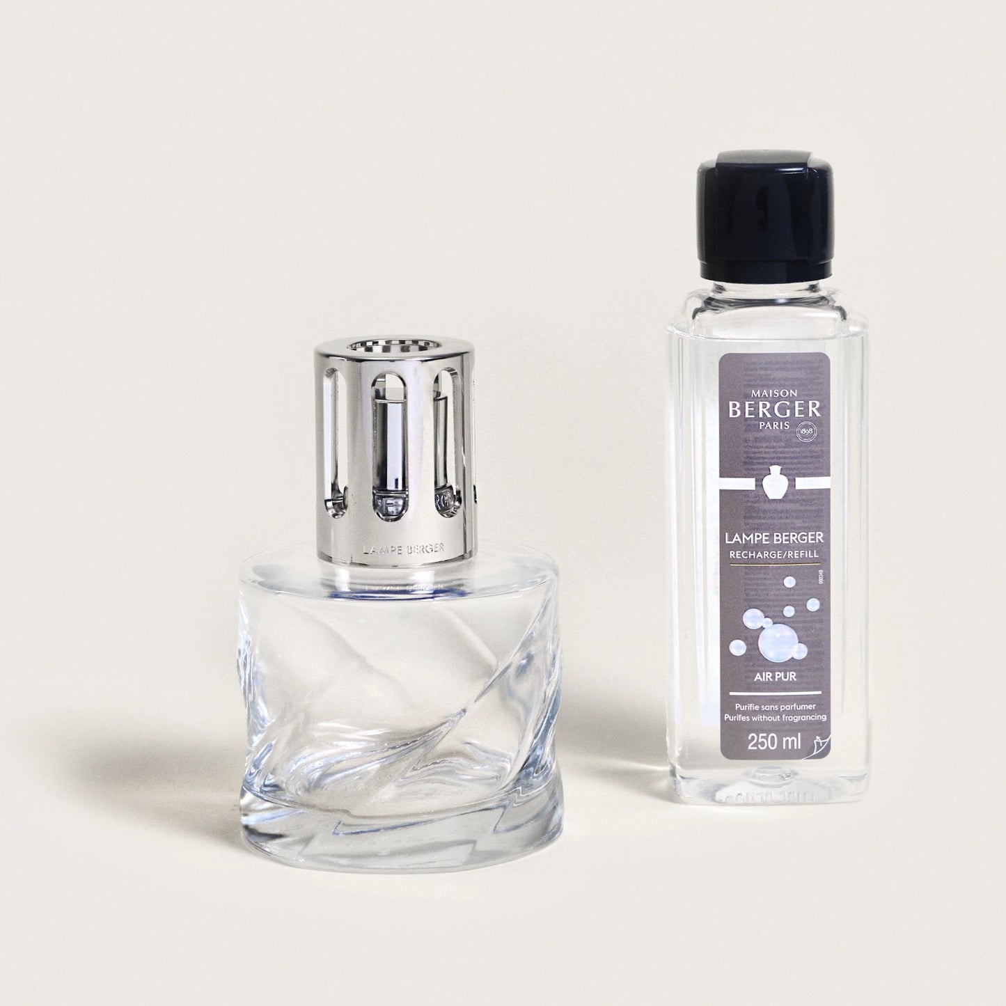 Spiral Transparent Neutral Lamp Berger Gift Set Bubbles Showers