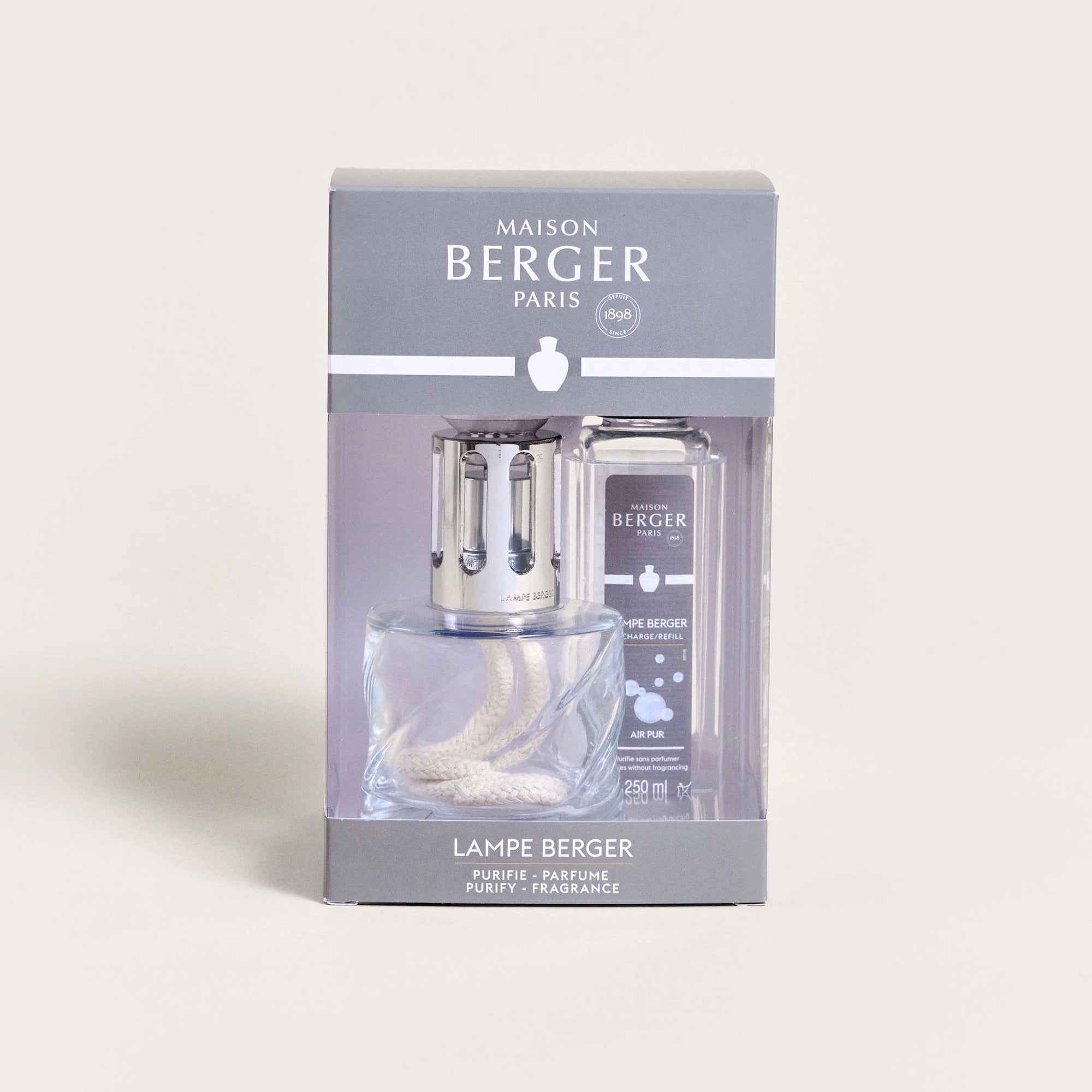 Spiral Transparent Neutral Lamp Berger Gift Set