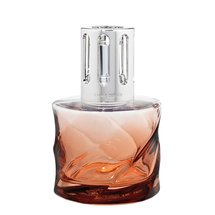 Spiral Amber Pink Rhubard Radiance Lamp Berger Gift Set