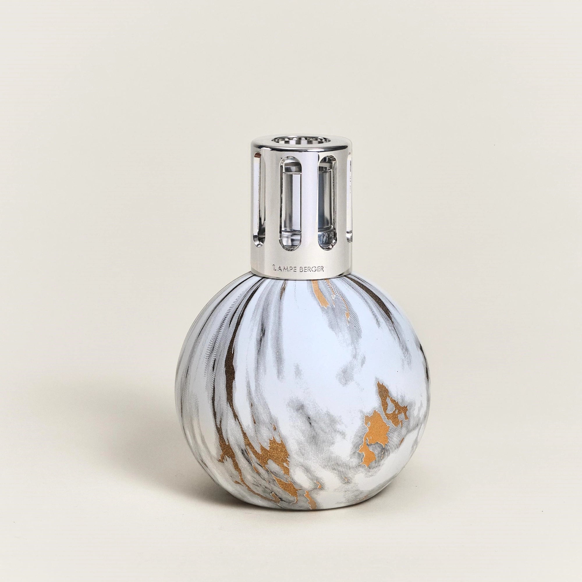 White Marbled Lamp Berger