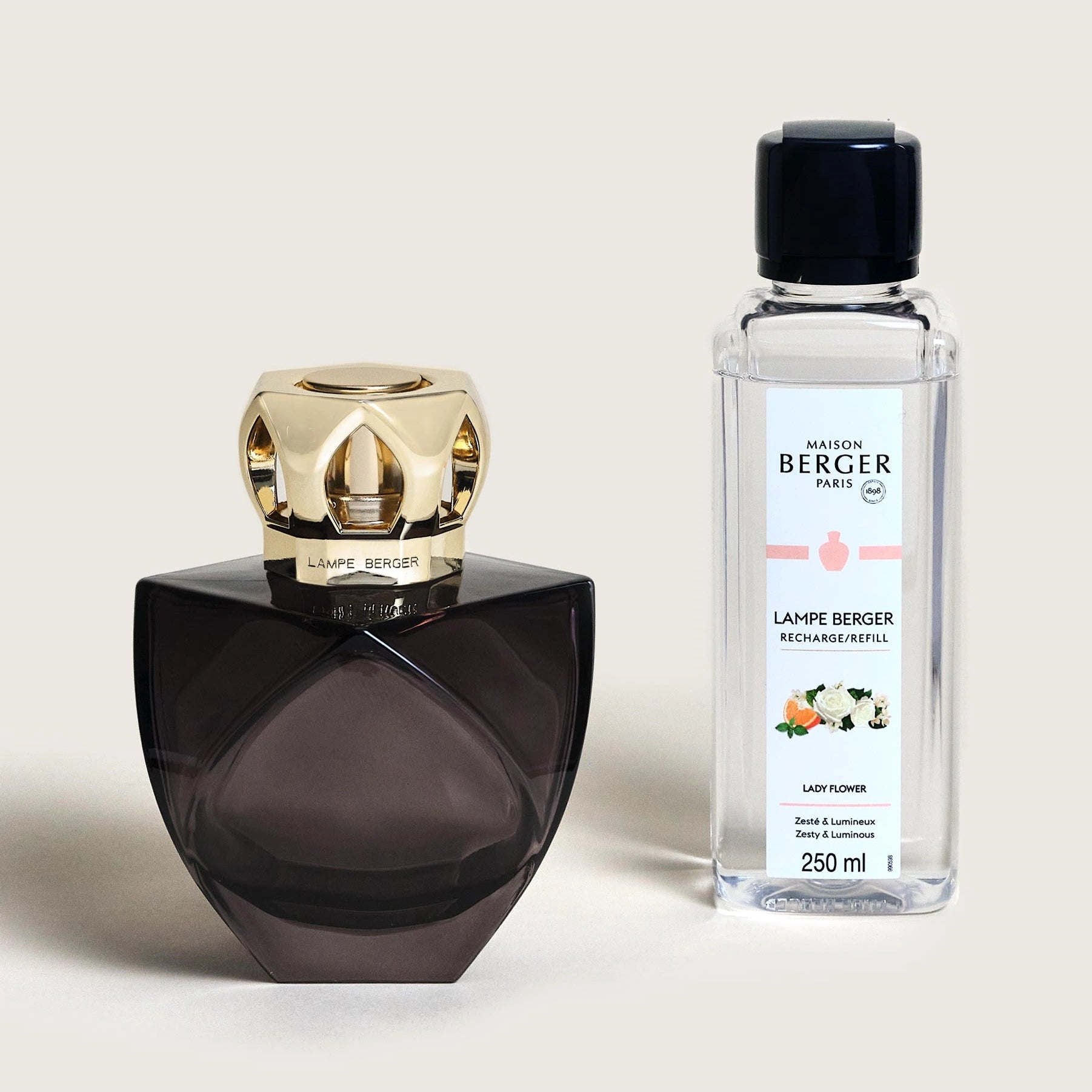 Black Eternity Lady Flower Lamp Berger Gift Set