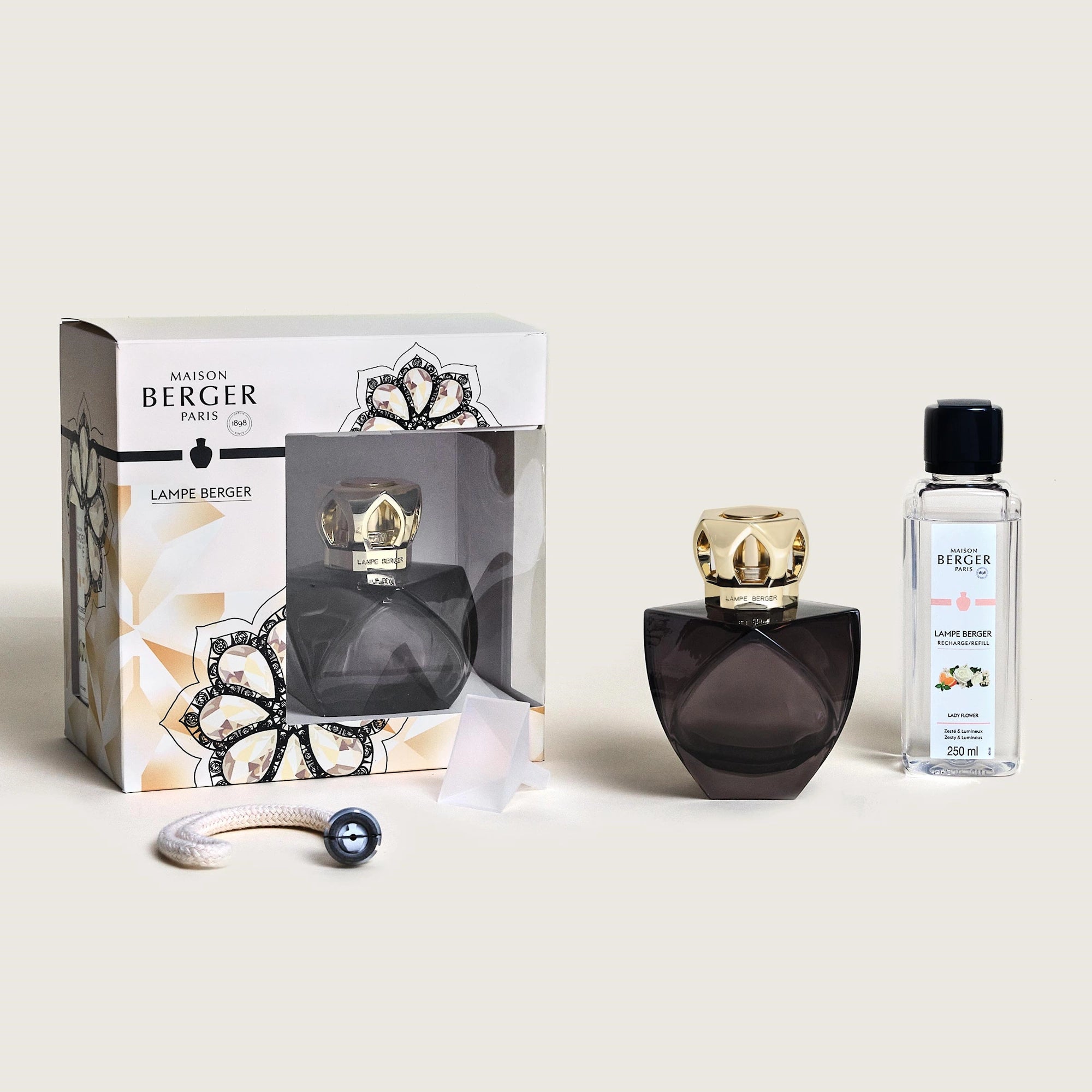 Black Eternity Lady Flower Lamp Berger Gift Set