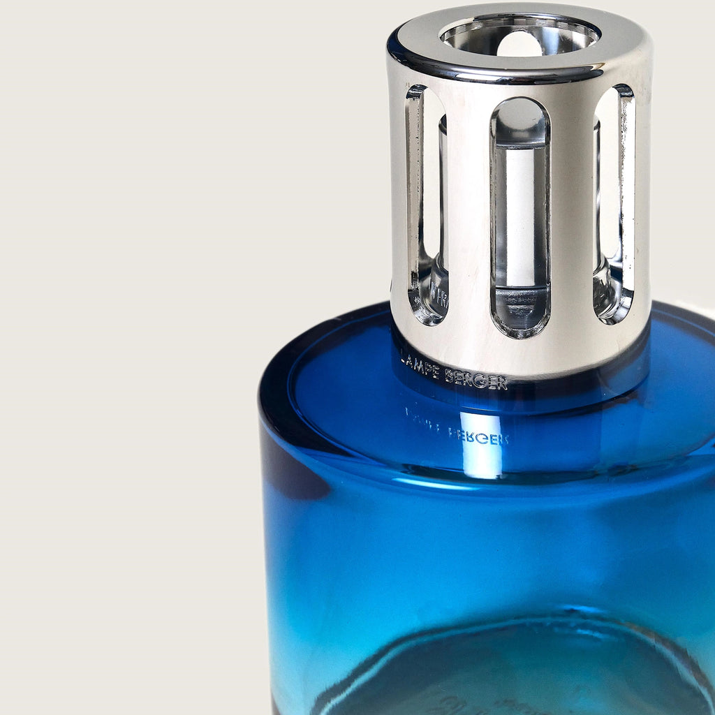 Blue Pure Cotton Caress Lamp Berger Gift Set