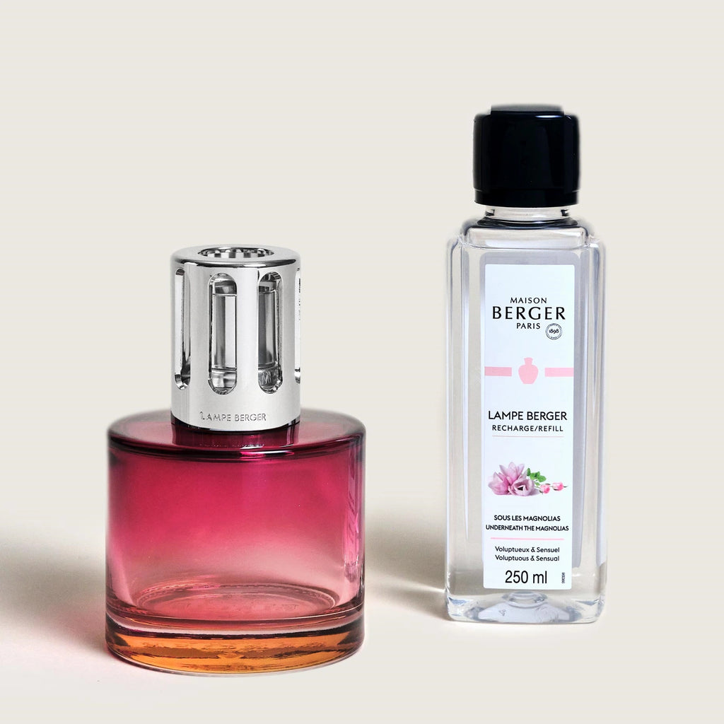 Pink Pure Underneath the Magnolias Lamp Berger Gift Set
