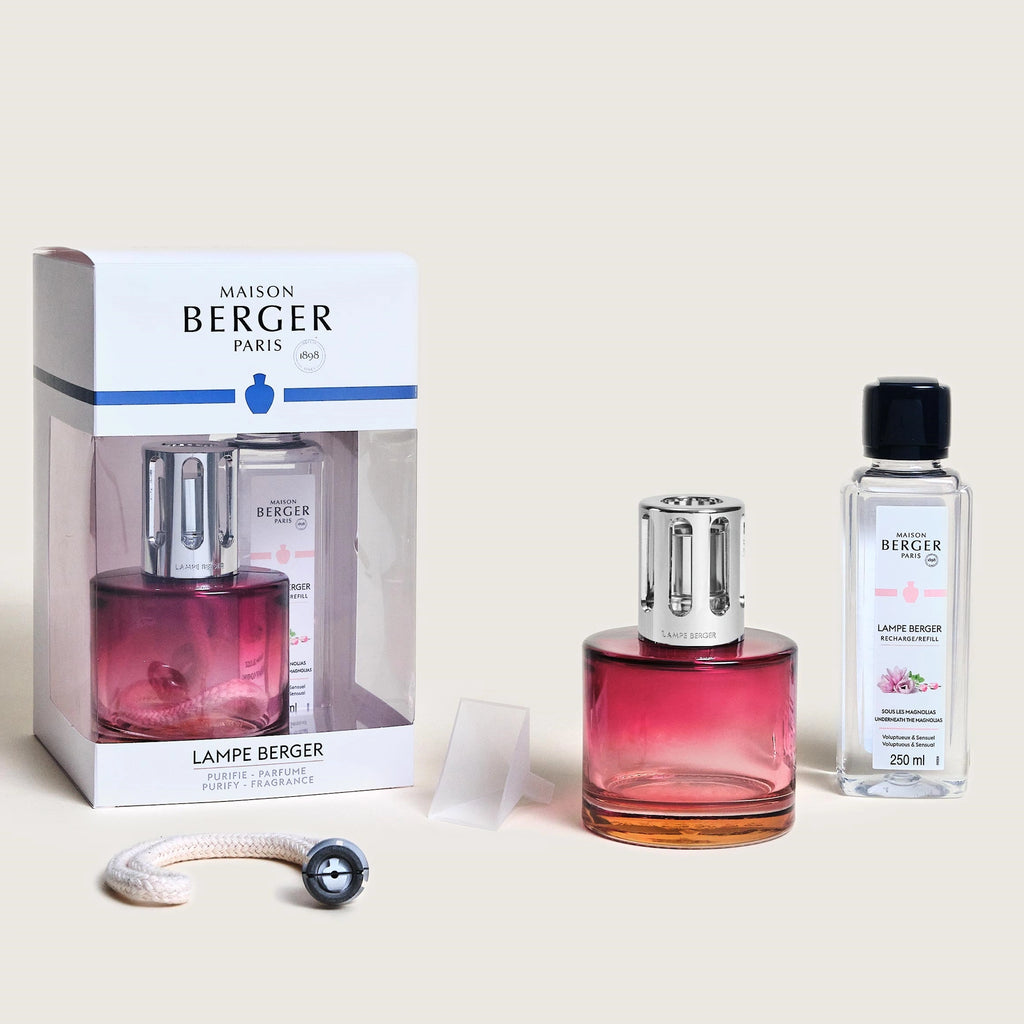 Pink Pure Underneath the Magnolias Lamp Berger Gift Set