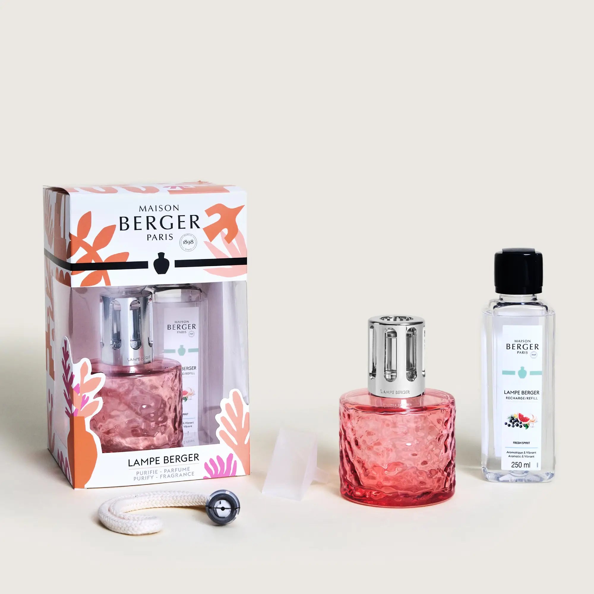 Coral Summer Fresh Spirit Lamp Berger Gift Set