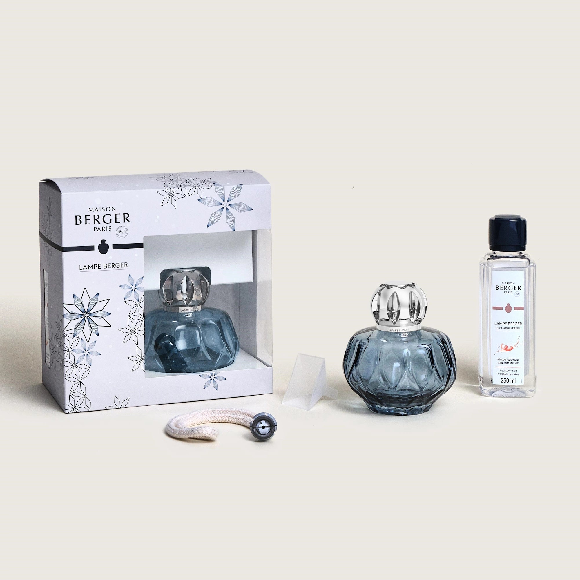 Blue Rosalie Exquisite Sparkle Lamp Berger Gift Set
