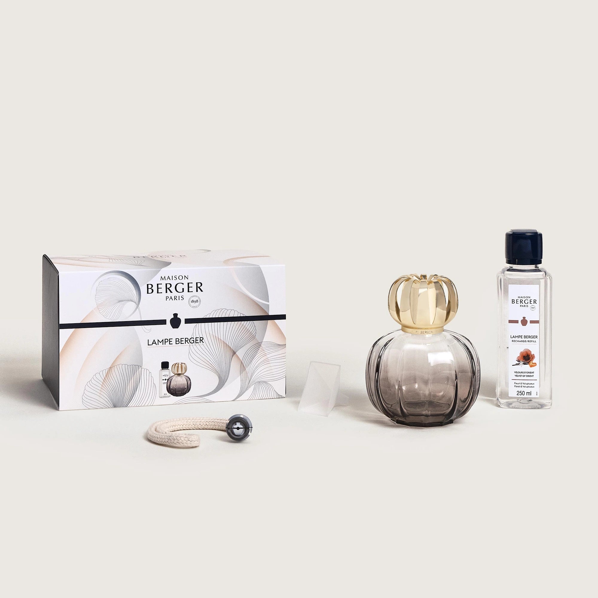 Grey Corali Lamp Berger Gift Set