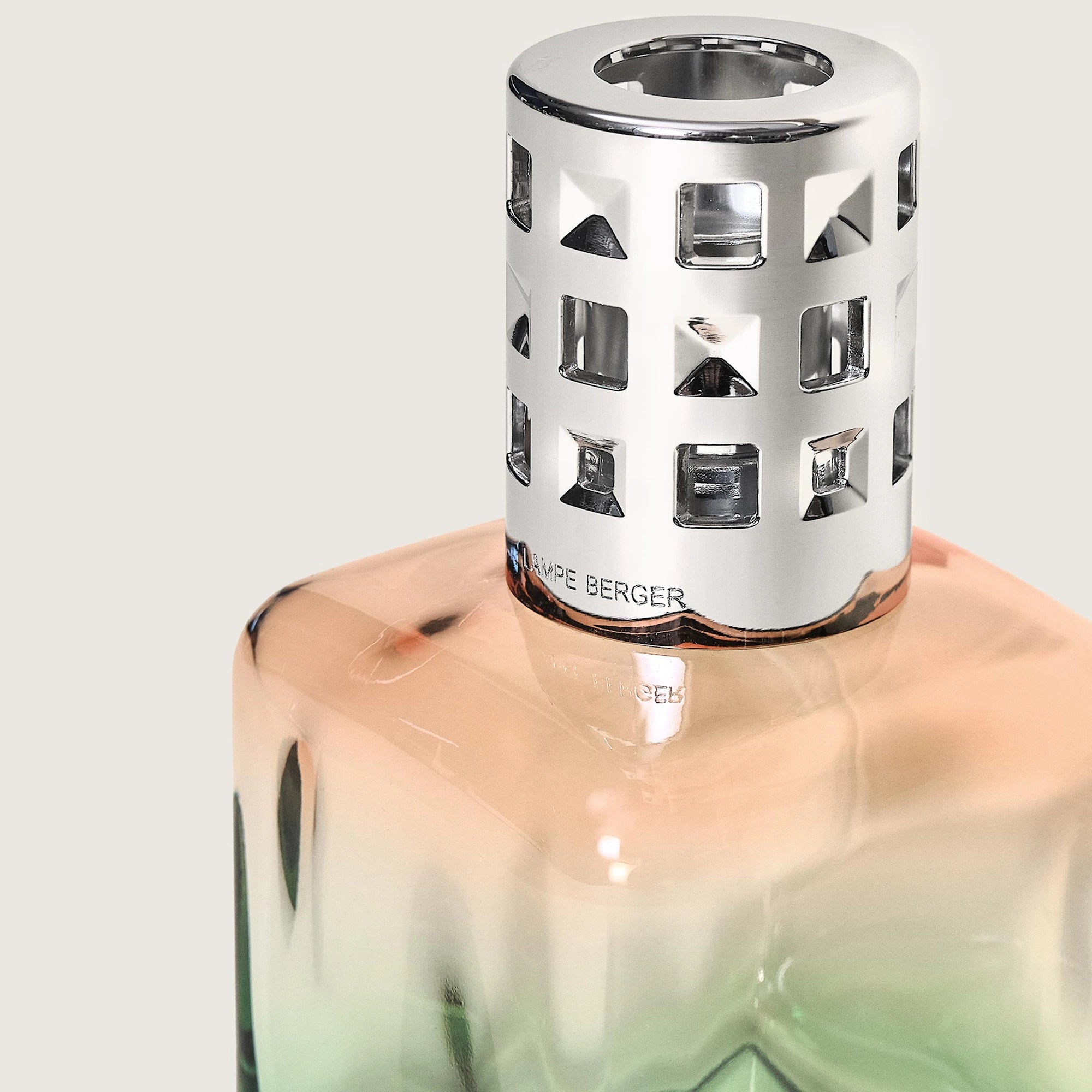 Peach / Green Ice Cube Lamp Berger Gift Set