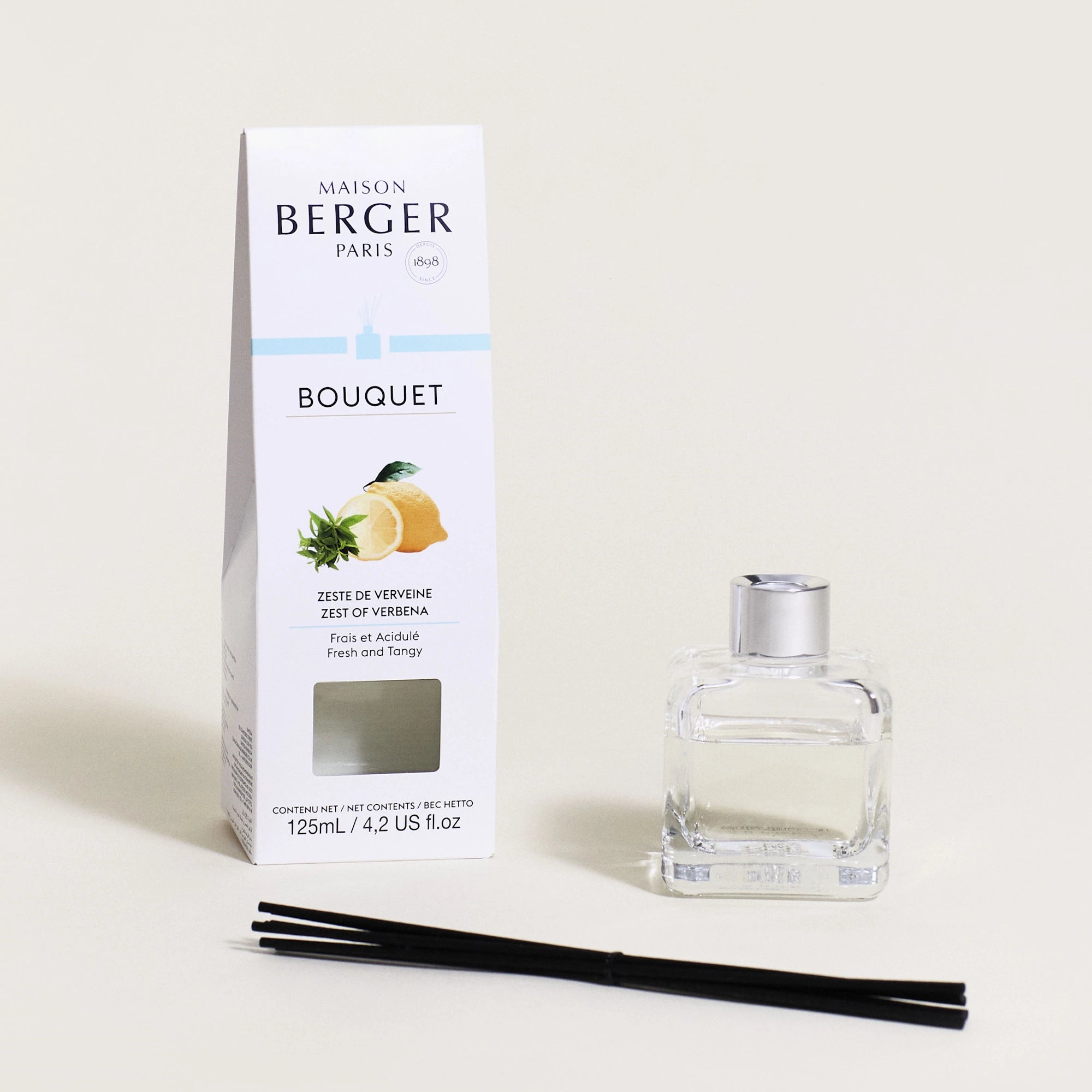 Zest of Verbena Clear Cube Scented Bouquet