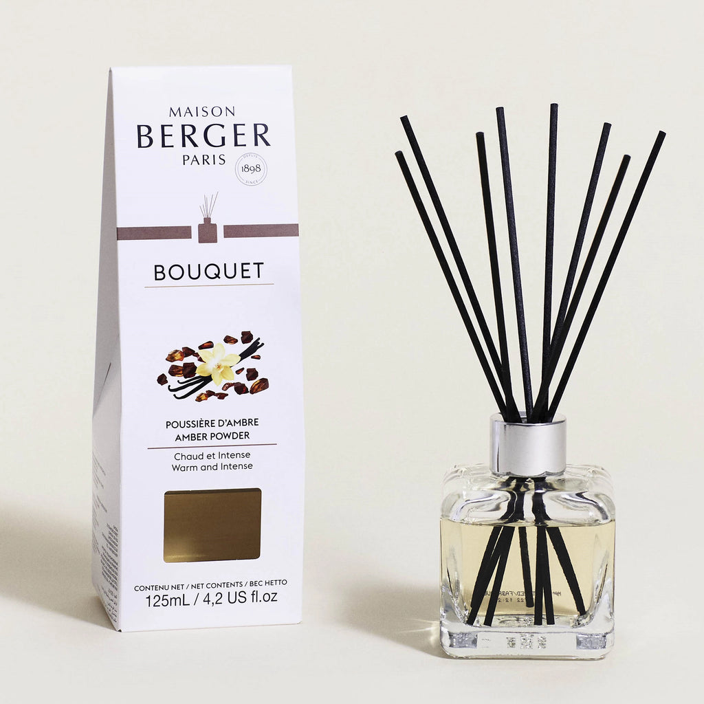 Amber Powder Clear Cube Scented Bouquet