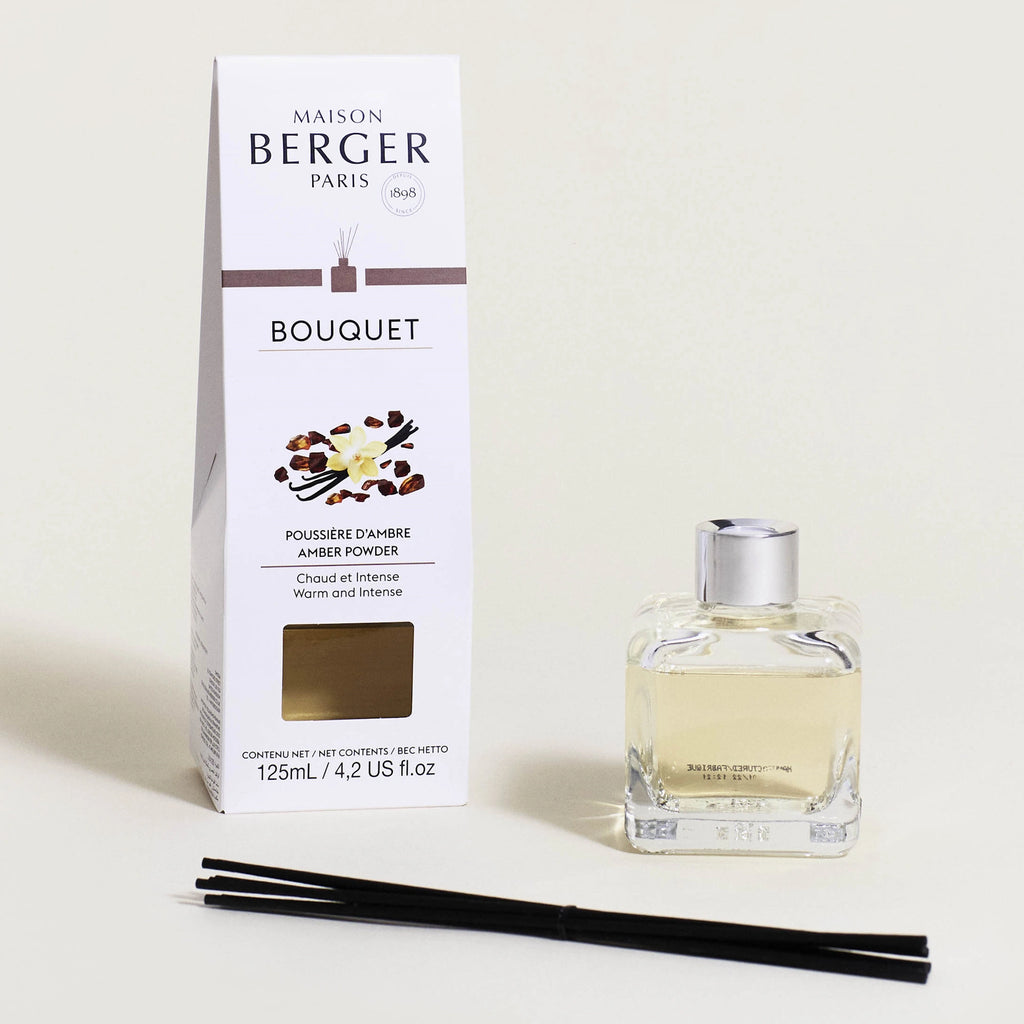 Amber Powder Clear Cube Scented Bouquet