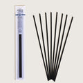 Pack of 8 synthetic black sticks/reeds