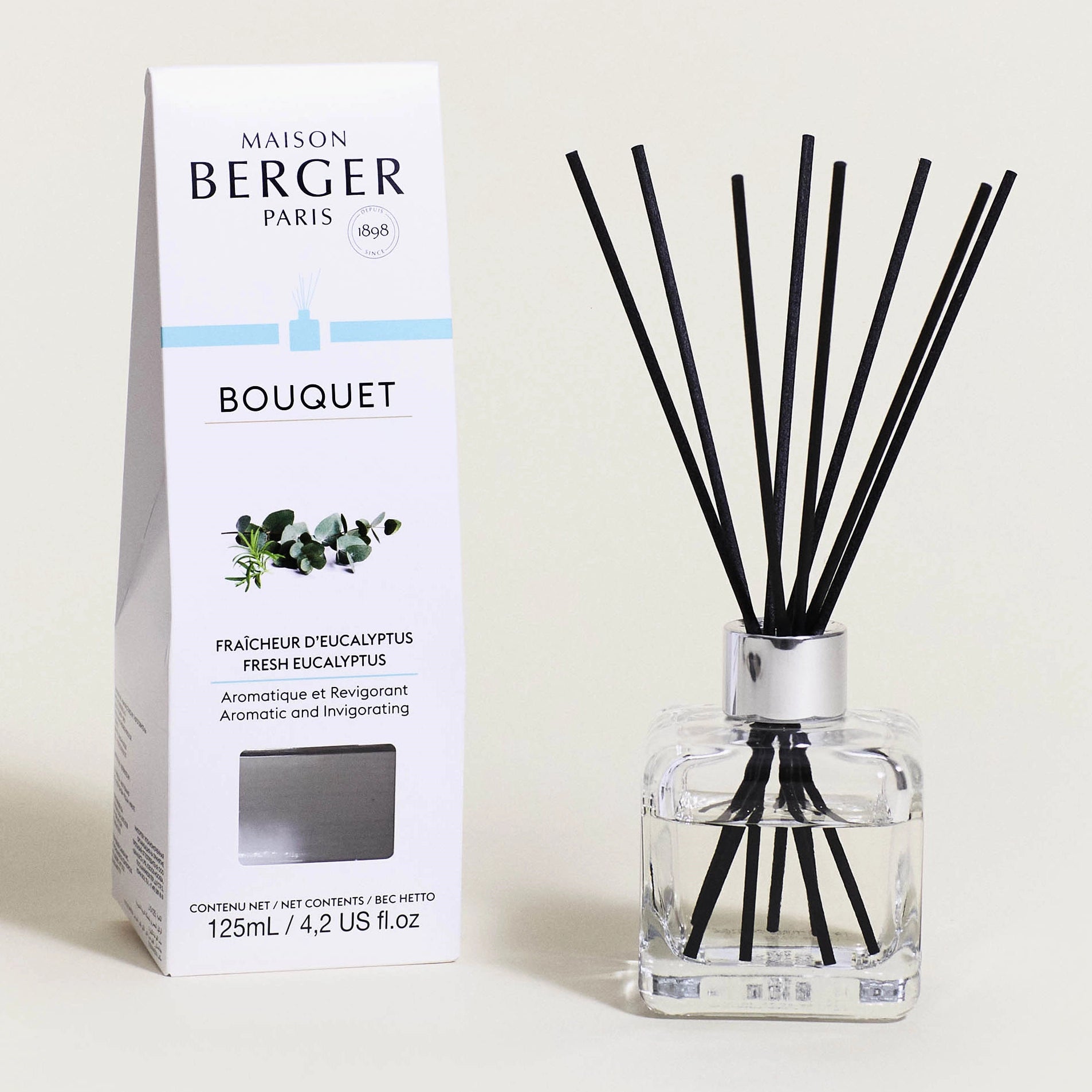 Fresh Eucalyptus Clear Cube Scented Bouquet