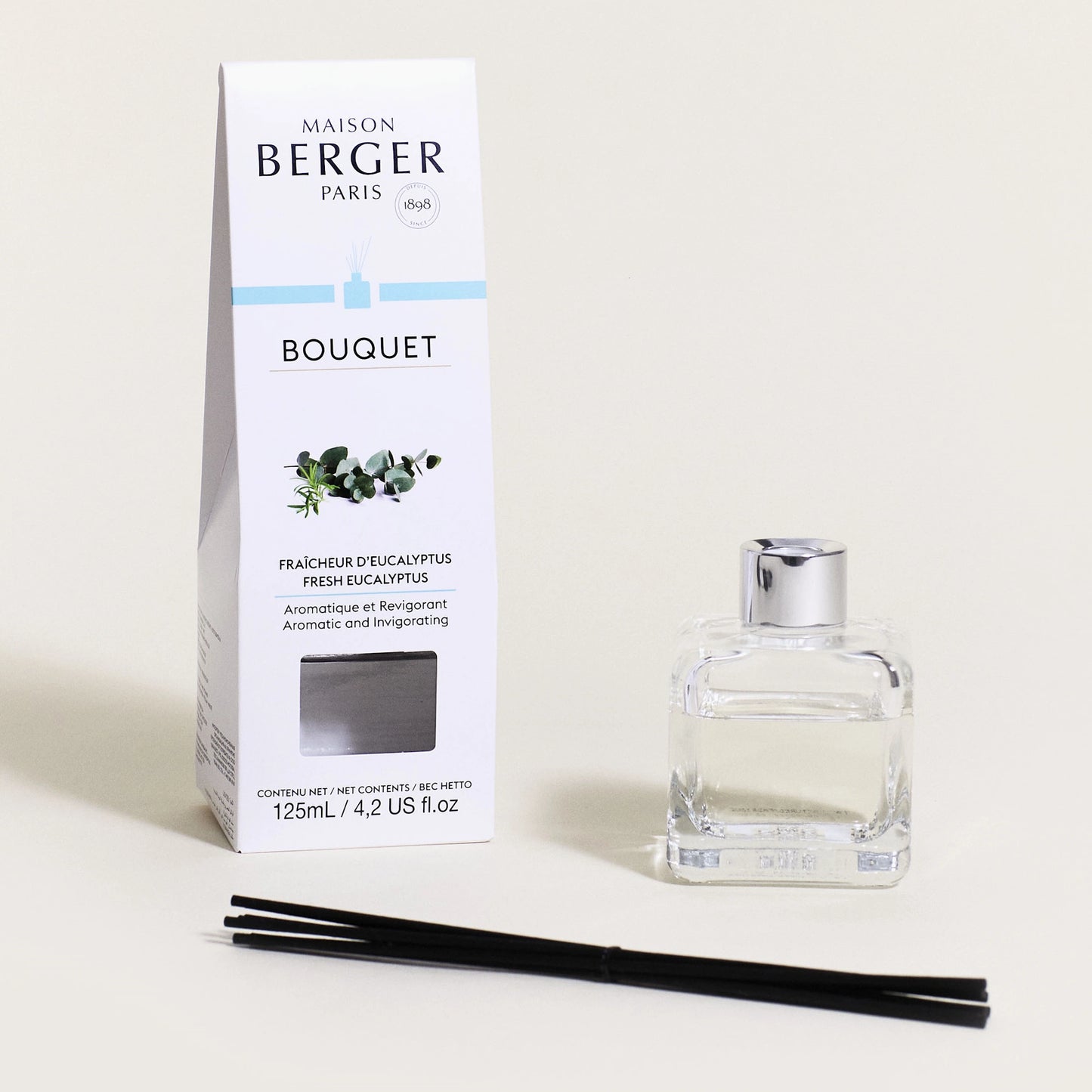 Fresh Eucalyptus Clear Cube Scented Bouquet