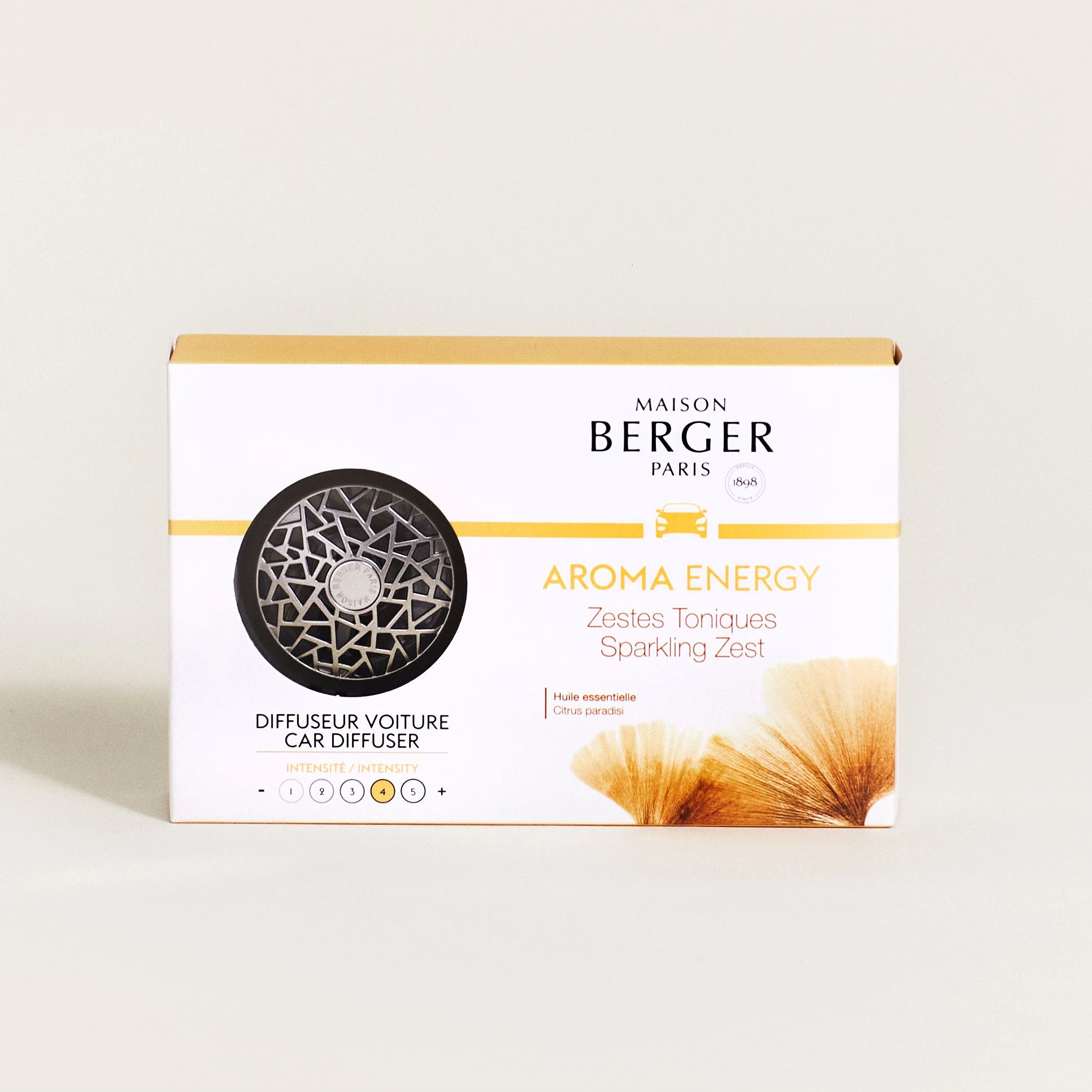 Aroma Energy Sparkling Zest Car Diffuser Gift Set