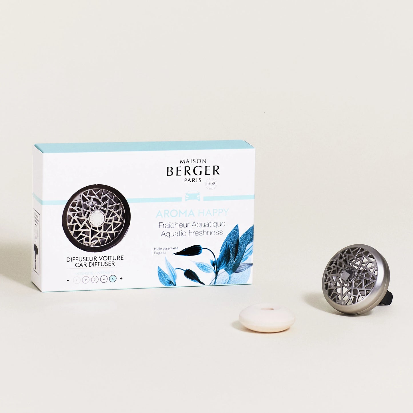 Aroma Happy Aquatic Freshness Car Diffuser Gift Set