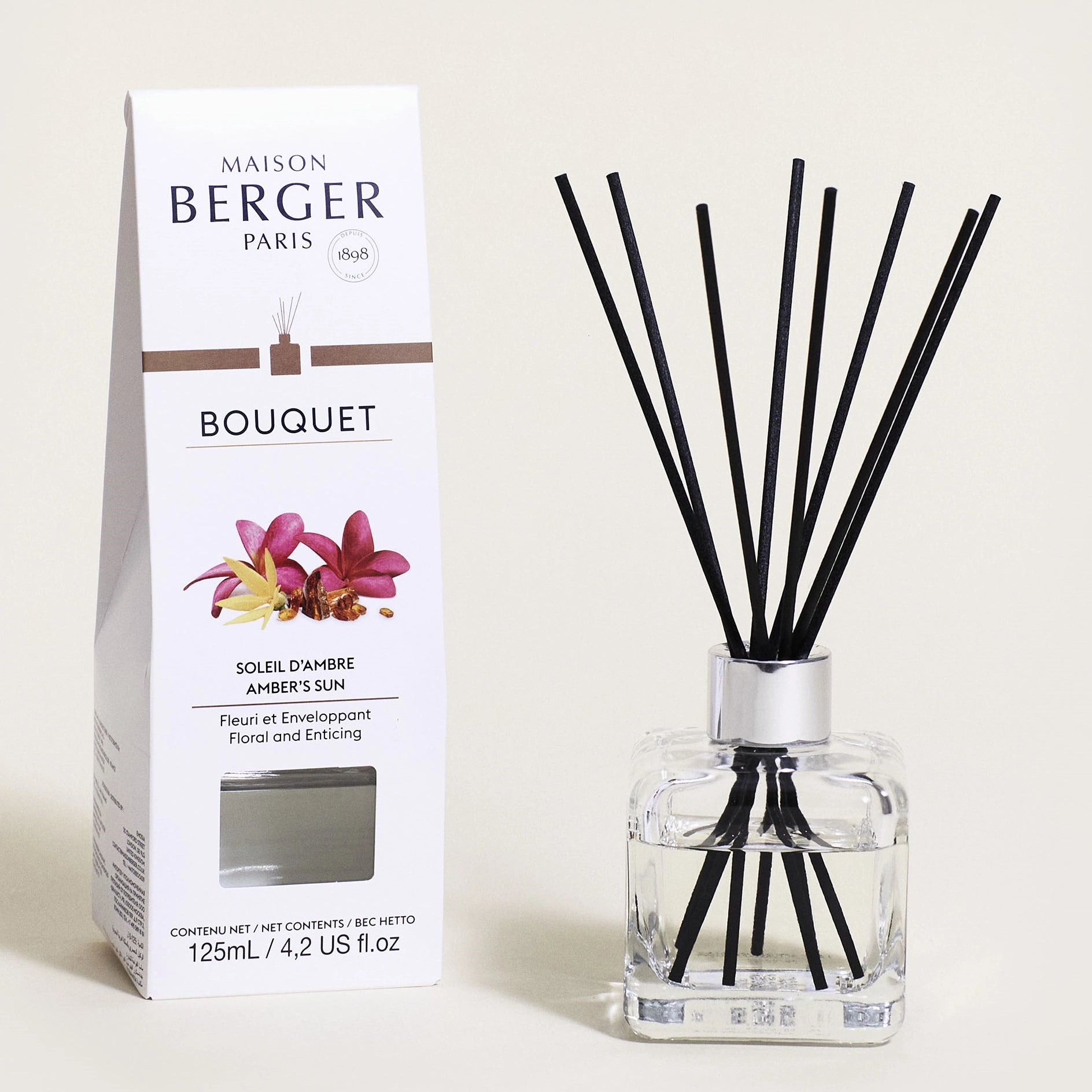 Amber's Sun Clear Cube Scented Bouquet