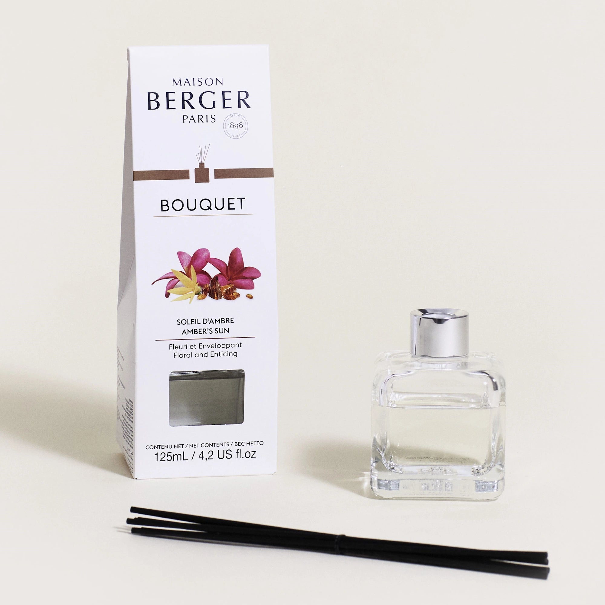 Amber's Sun Clear Cube Scented Bouquet